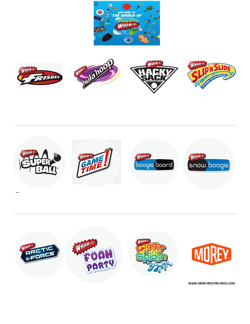 WHAM-O brand logos